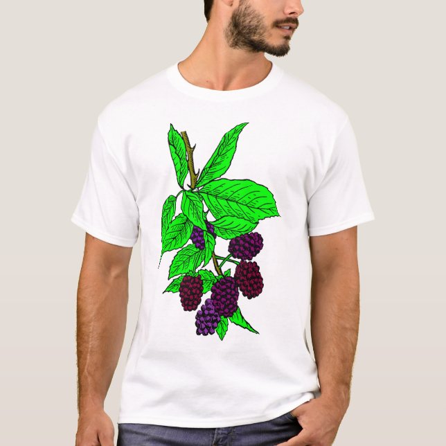 Blackberry Fruit T Shirt (Framsida)