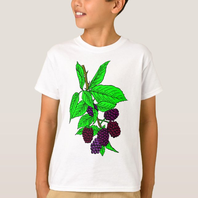 Blackberry Fruit T Shirt (Framsida)