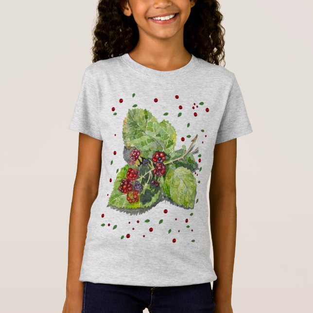  BlackBerry grön och röd  T Shirt (Framsida)