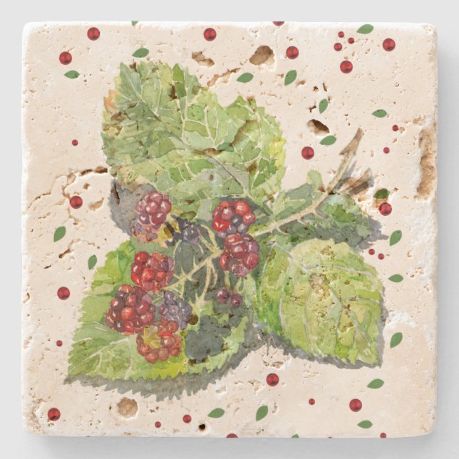 BlackBerry-grönt och rött Stenunderlägg (Framsidan)