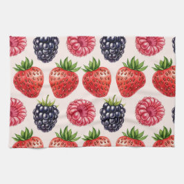 Blackberry, hallon, jordgubbe av Natasha Us Kökshandduk