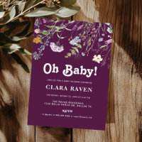 Blackberry Lila WildblomOh Baby Baby Shower