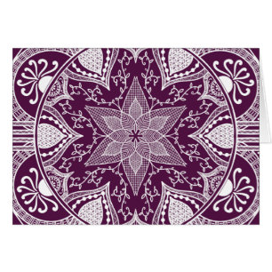 Blackberry Mandala Hälsningskort