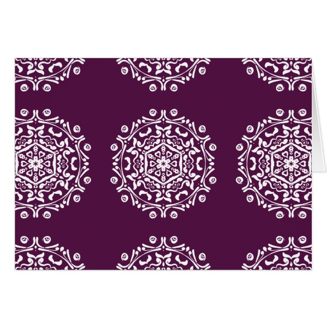 Blackberry Mandala Hälsningskort (Framsidan Horizontal)