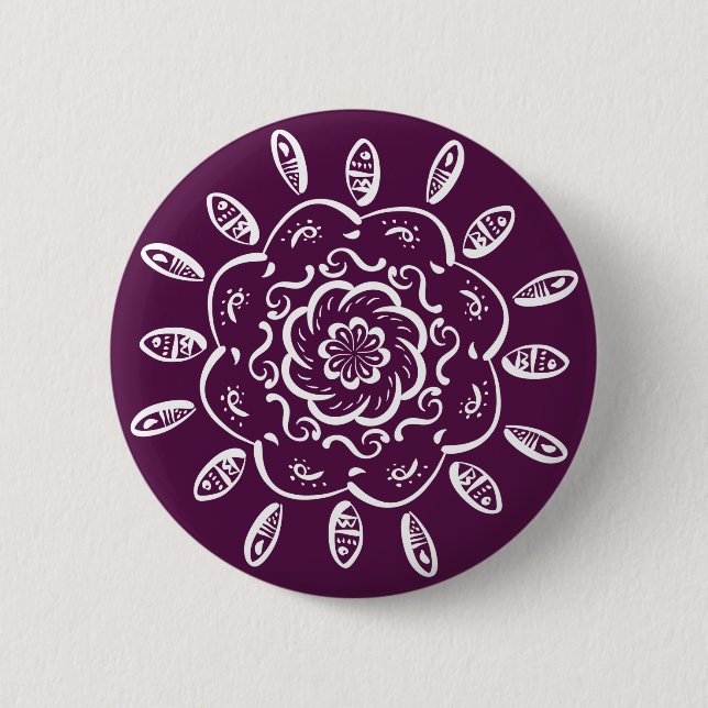 Blackberry Mandala Knapp (Framsida)