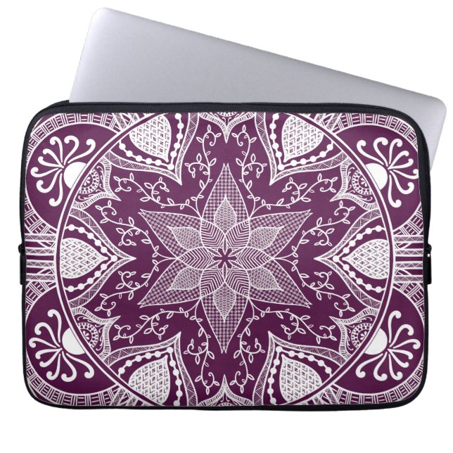 Blackberry Mandala Laptop Fodral (Framsidan)