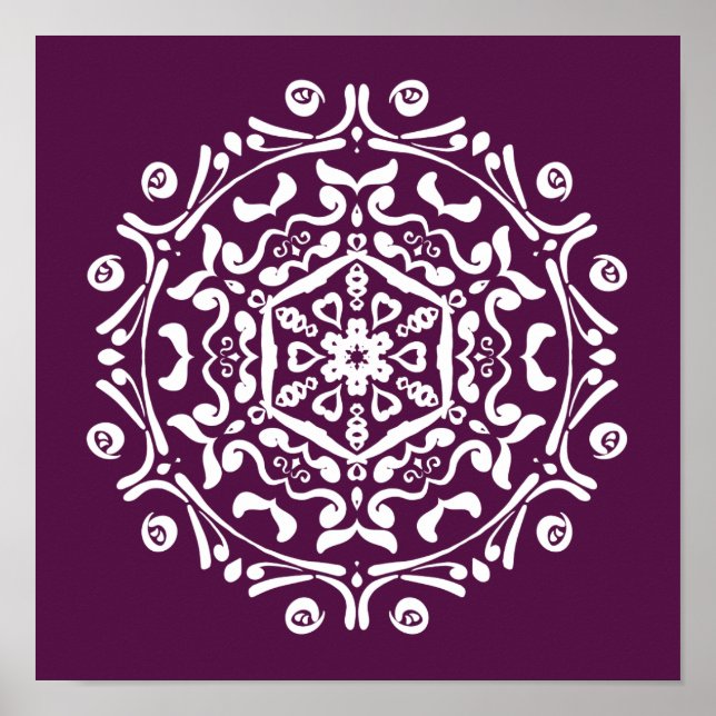 Blackberry Mandala Poster (Framsidan)