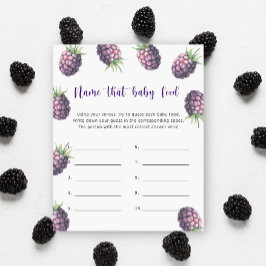 Blackberry - Namn den där baby Food dusch-spelet