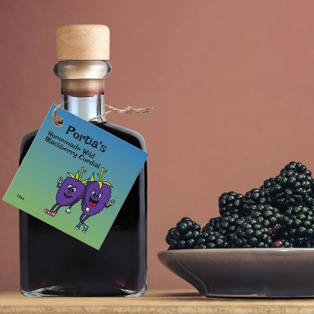 Blackberry Pals Funny Tecknad Sylt Paj och mer Gåvor Etiketter (Skapare uppladdad)