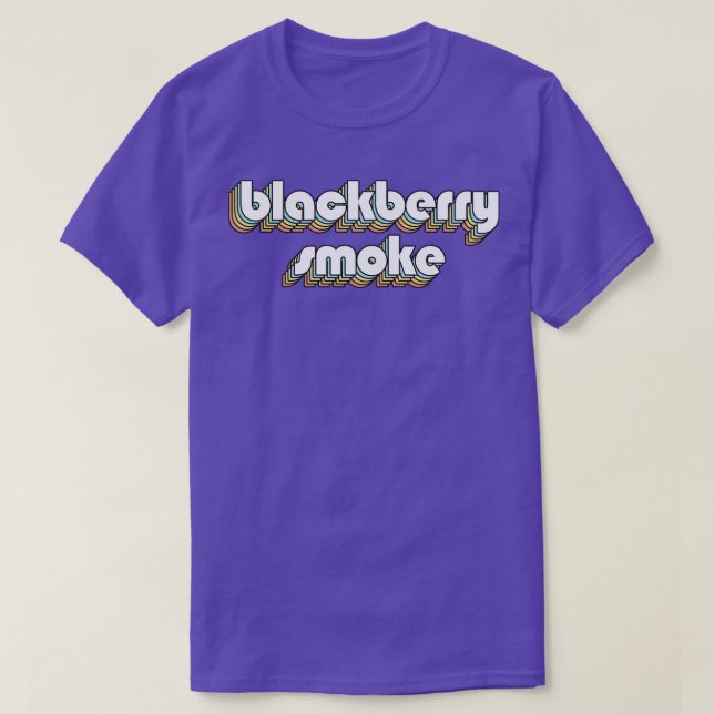 Blackberry Smoke Retro Regbow Typography Faded St T Shirt (Design framsida)