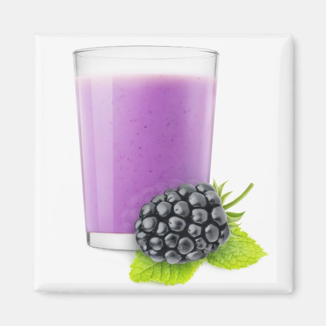 Blackberry smoothie magnet (Framsidan)
