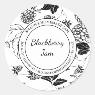 Blackberry Sylt Sketch Modern etikett