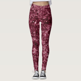Blackberry Wine Pattern Leggings
