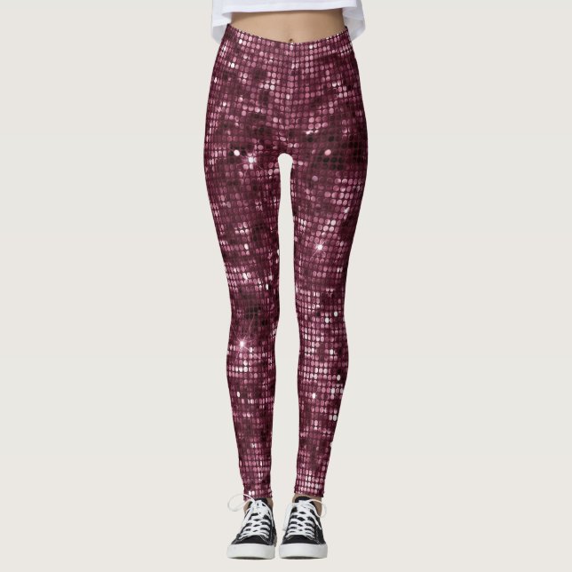 Blackberry Wine Pattern  Leggings (Framsida)