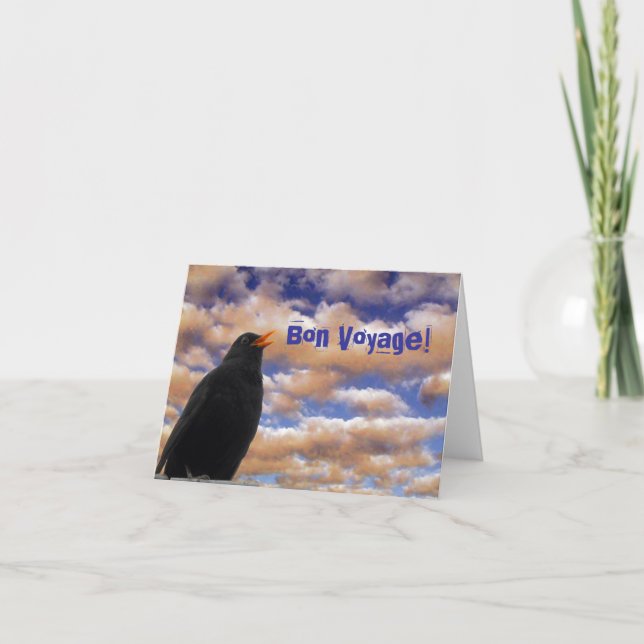Blackbird Bon Voyage-kort Kort (Framsida)