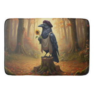 Blackbird, den arful Corvid Raven Badrumsmatta