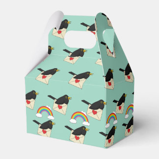 Blackbird Flying Above the Rainbow with Letter  Presentaskar