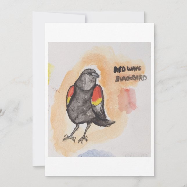Blackbird Greeting Card Inbjudningar (Framsida)