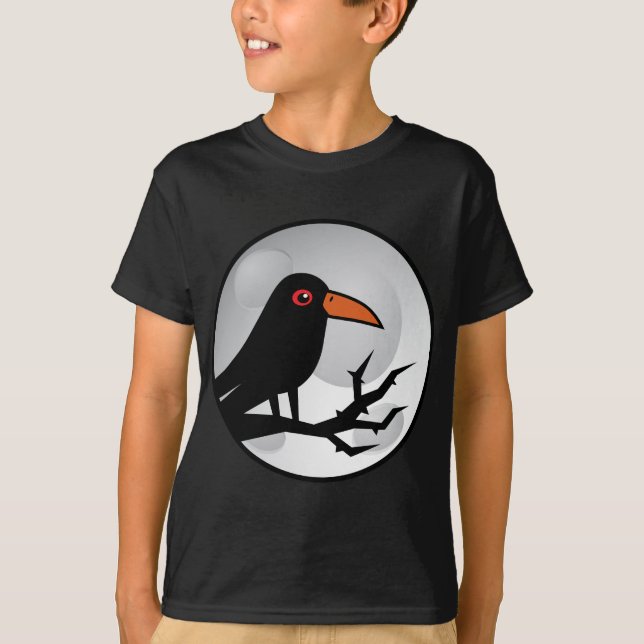 Blackbird korpsvarta/kråka Goth T-shirt (Framsida)