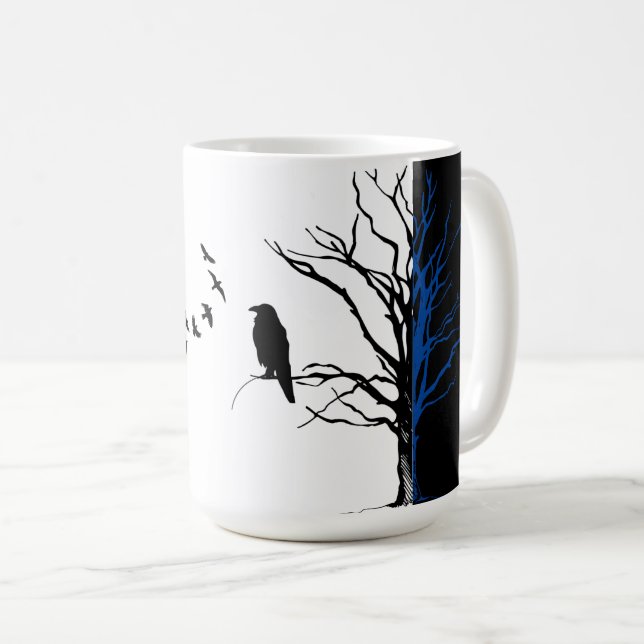 Blackbird Kråka eller Ravens Kaffemugg (Framsida höger)