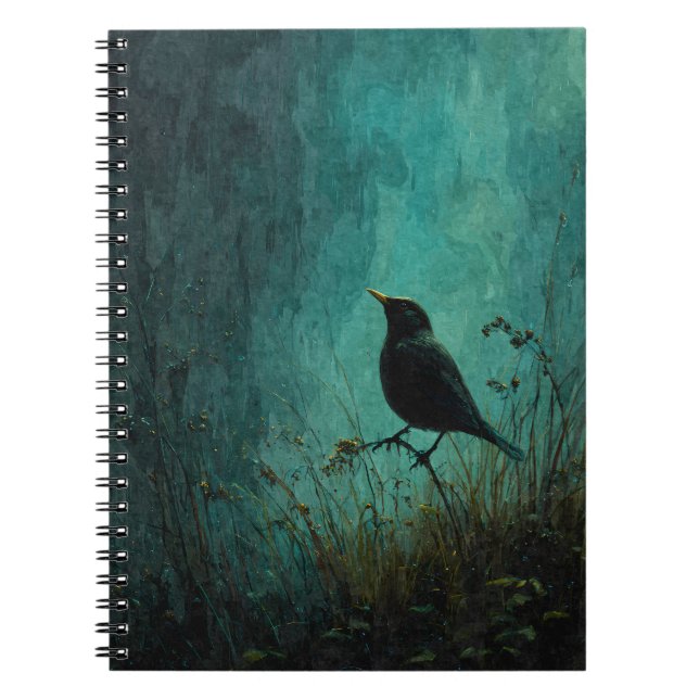 Blackbird Midnight Meadow bärbar dator Anteckningsbok (Framsidan)