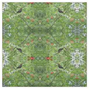 Blackbird och Berries Patterned Craft Fabric Tyg
