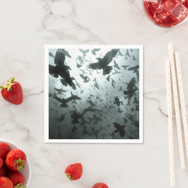 Blackbird Raven Kråka Party Pappersservett (Insitu)