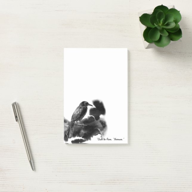 Blackbird. Raven Notes Post-it Block (Kontor)