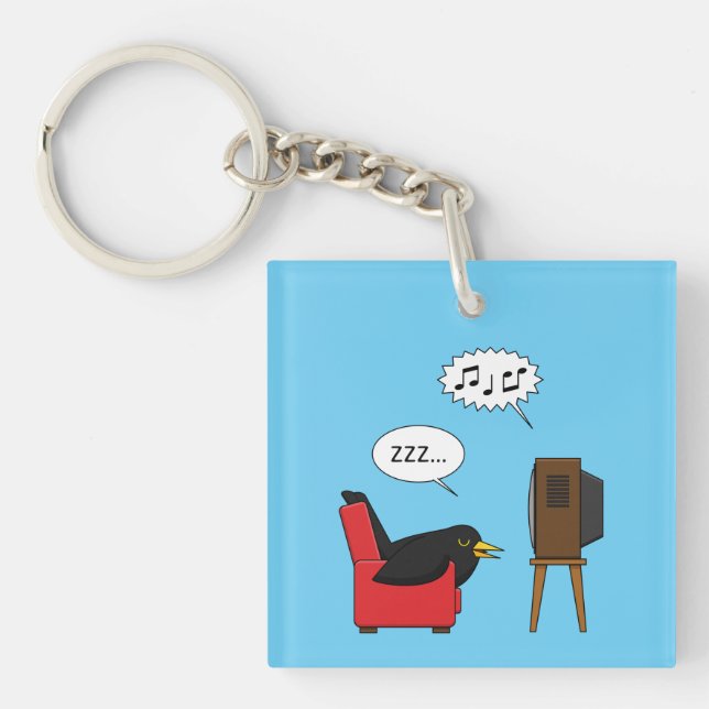 Blackbird Sleeping in Front of the TV Tecknad (Framsidan)