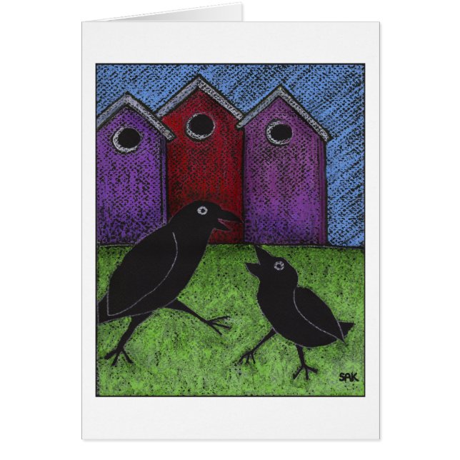 Blackbird Spelar Hälsningskort (Framsidan)