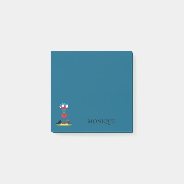 Blackbird's Spaghetti Meatballs Valentine's Date Post-it Block (Framsida)