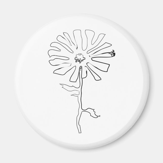 bläckblomma magnet (Framsidan)