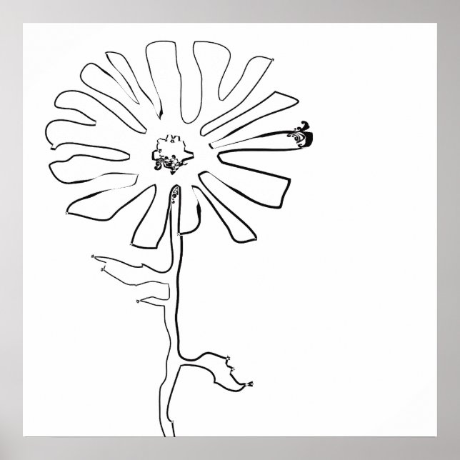 bläckblomma poster (Framsidan)
