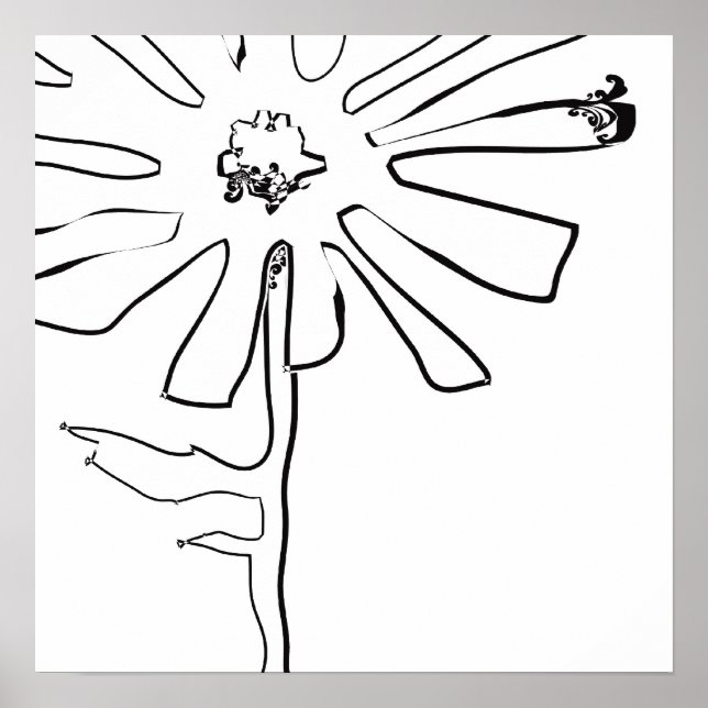 bläckblomma poster (Framsidan)