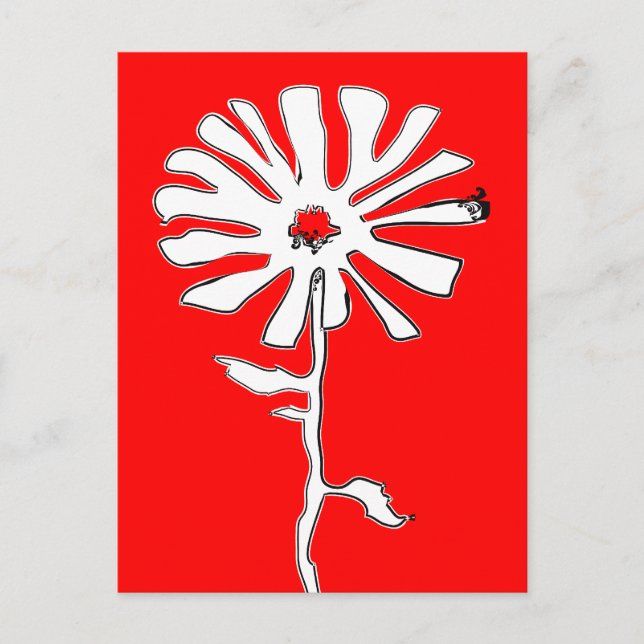 bläckblomma vykort (Framsida)