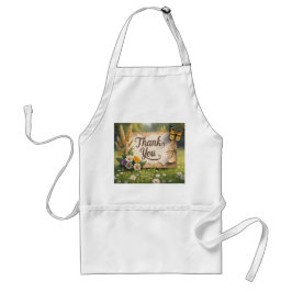 Bläckblommor från hand plockade, vetestjälkar, fjä förkläde