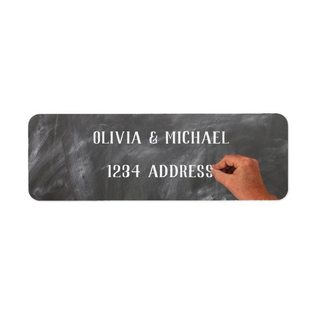 Blackboard Returadress Etikett (Framsidan)