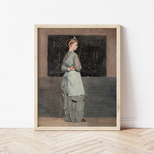 Blackboard Winslow Homer Poster