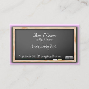 Blackboardlärarevisitkortar Visitkort