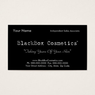 BlackBox Cosmetics, Oberoende Sales Associ... Visitkort