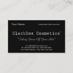 BlackBoxskönhetsmedel, oberoende Salar Associ… Visitkort