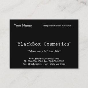 BlackBoxskönhetsmedel, oberoende Salar Associ… Visitkort