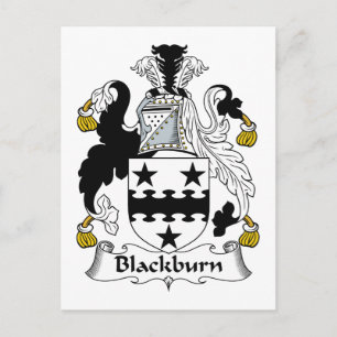 Blackburn Family Crest Vykort