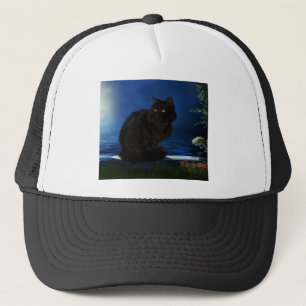 Blackcat Cat Black Husdjur Keps