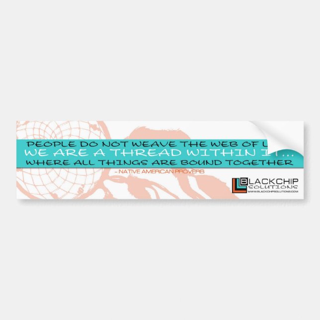 BlackChip webben av livbildekalet Bildekal (Framsidan)