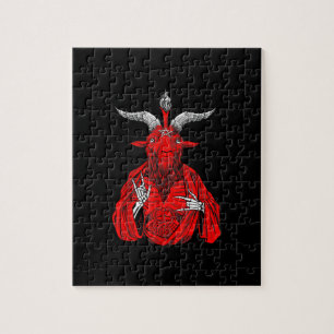 Blackcraft Antichrist Goat Satan Baphomet Pussel