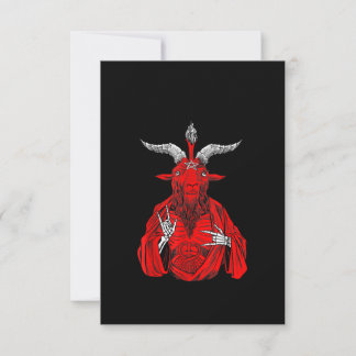 Blackcraft Antichrist Goat Satan Baphomet Tack Kort