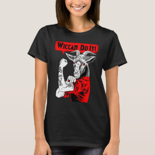 Blackcraft Baphomet Wiccan Gör Det Satanisk Femini T Shirt