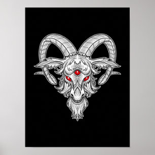 Blackcraft Coola Baphomet Black Goat Satan Player Poster