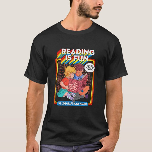 Blackcraft Witchcraft Necronomicon Beginner Readin T Shirt (Framsida)